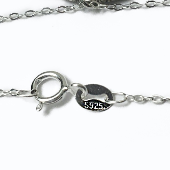 Antique 1918 “925 Sterling Silver” Coin Necklace — 18-inch 925 Sterling Chain - Picture 5 of 5